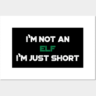 I'm Not An Elf I'm Just Short Funny Vintage Retro (Christmas) Posters and Art